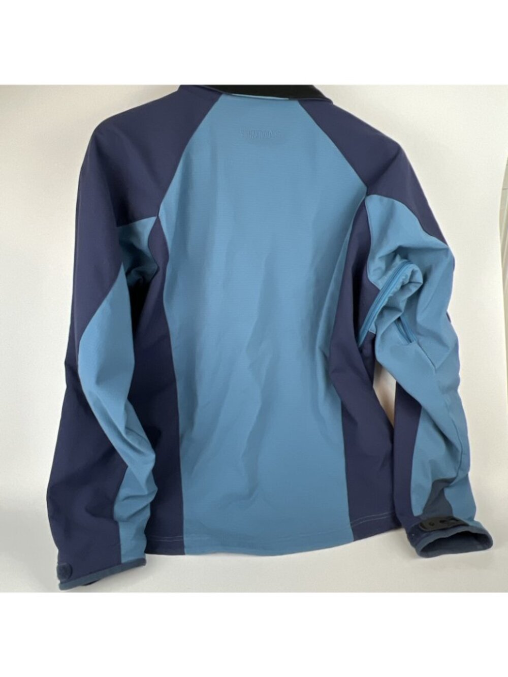 Marmot Jacket Men Medium Blue Windstopper Full Zip Armpit Zipper Ripstop Lined - Picture 6 of 6